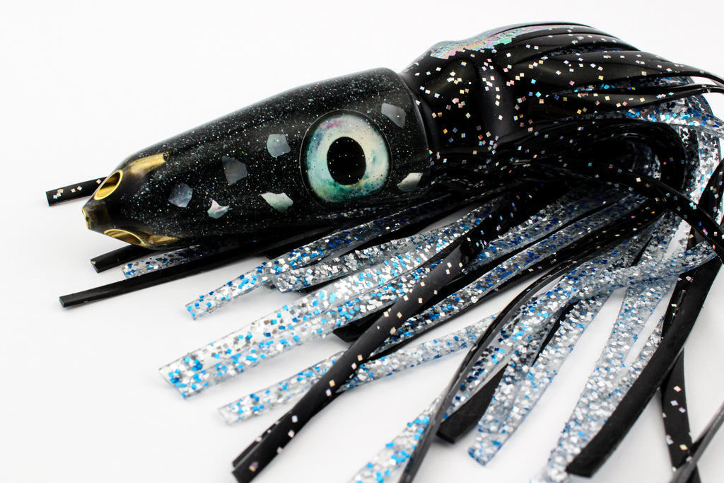 Salt & Pepper 9" Jetted Bullet with Specularite and MOP in Blackjack