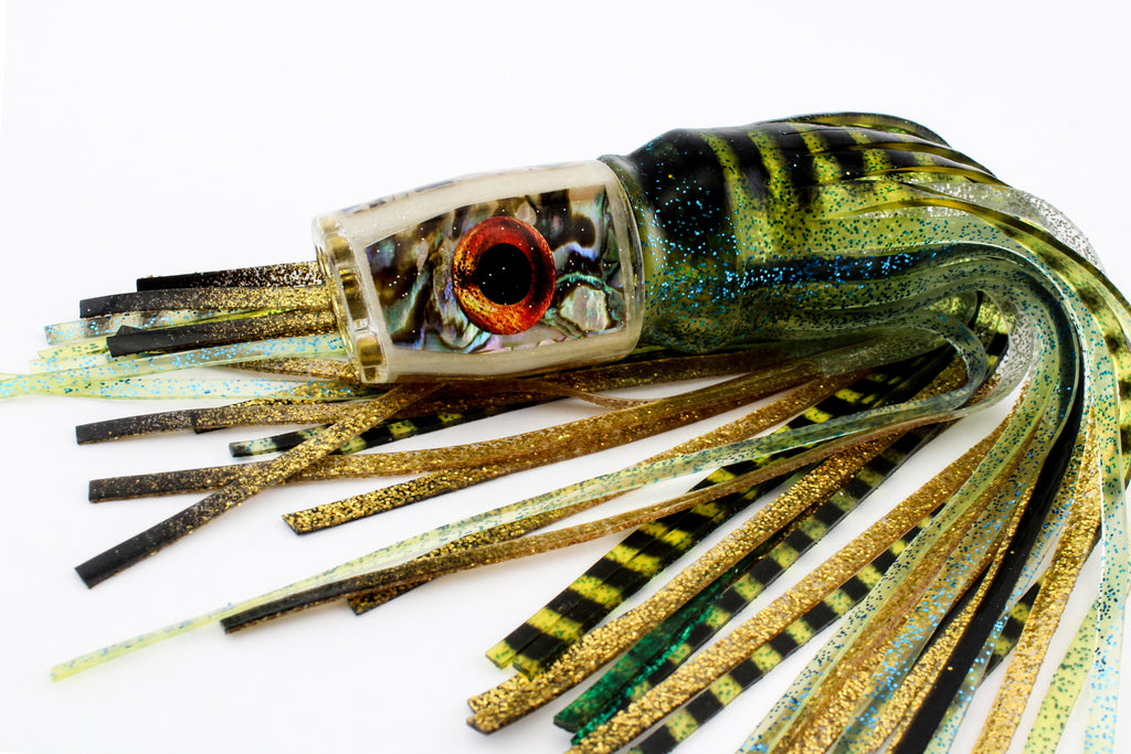 9" Custom Baitfish with Ivory Glow and Paua Shell 2