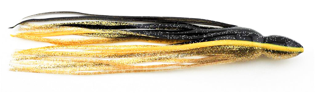 Single Skirt - Black &amp; Gold Glitter  -  7" - 9"