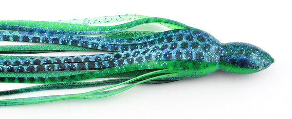 Single Skirt - Blue Green Aurora with Spots -  7