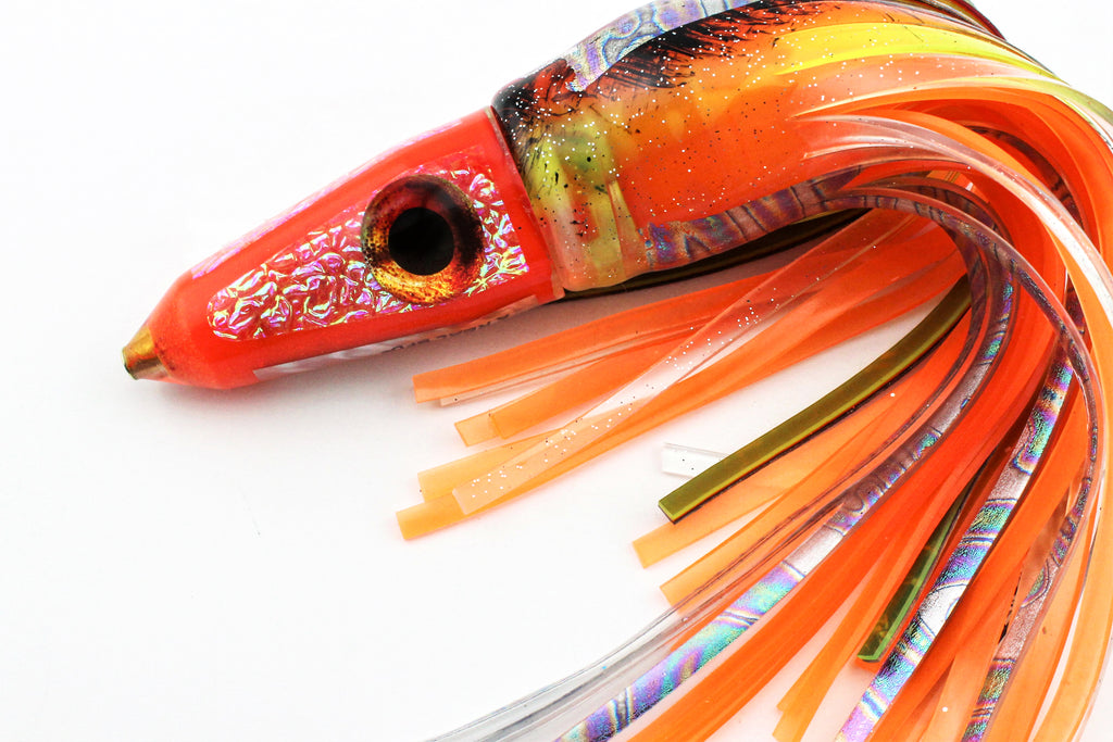 Orange 7" Spitfire Baitfish Custom