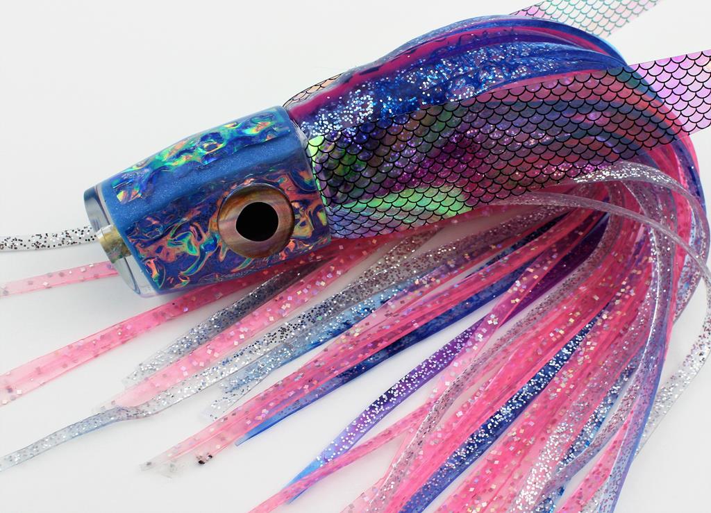 9" Flying Fish Vixen - Glow Blue with Dragon Skin