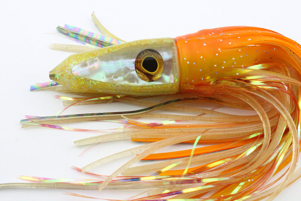 Special Edition 9" Bullet - Pool Ball Yellow with Shell &amp; Pakula Skirts &amp; Flashabou