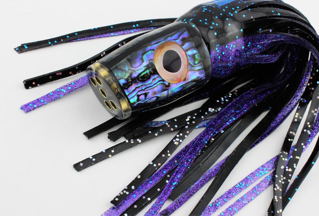 9" Black Hellcat with Abalone Shell