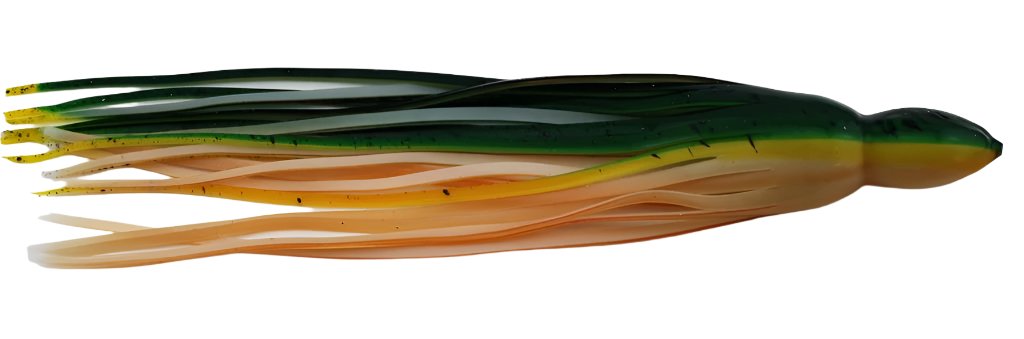 Single Skirt - Green &amp; Ivory Mackerel  -  7" - 9"