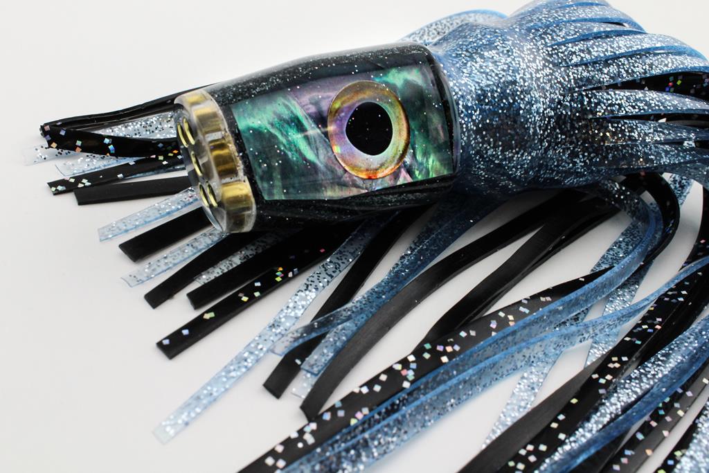 9" Jetted Black Hellcat with Angel Wing MOP and Specularite (!)