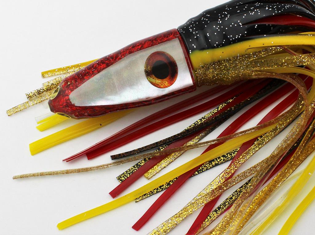 Flashy Red Jetted 9" Bullet with Mother of Pearl