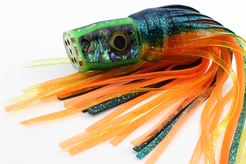 Custom Jetted Smoker with Real Paua Shell and Dichroic Glass