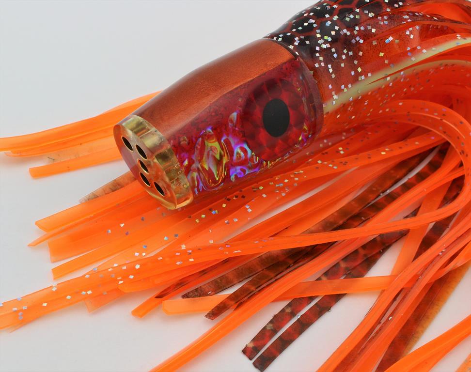 Custom 9" Jetted Hellcat in Rootbeer w/ Dragon Skin