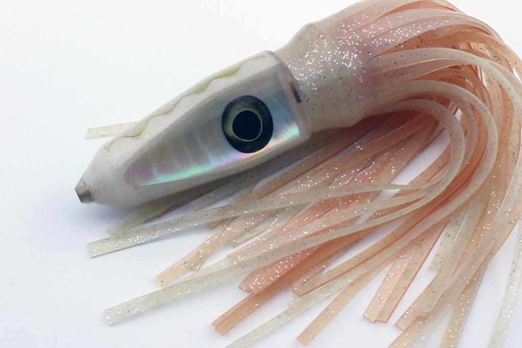 9" Glow Bullet with Transparent Iridescent Pearl Shell