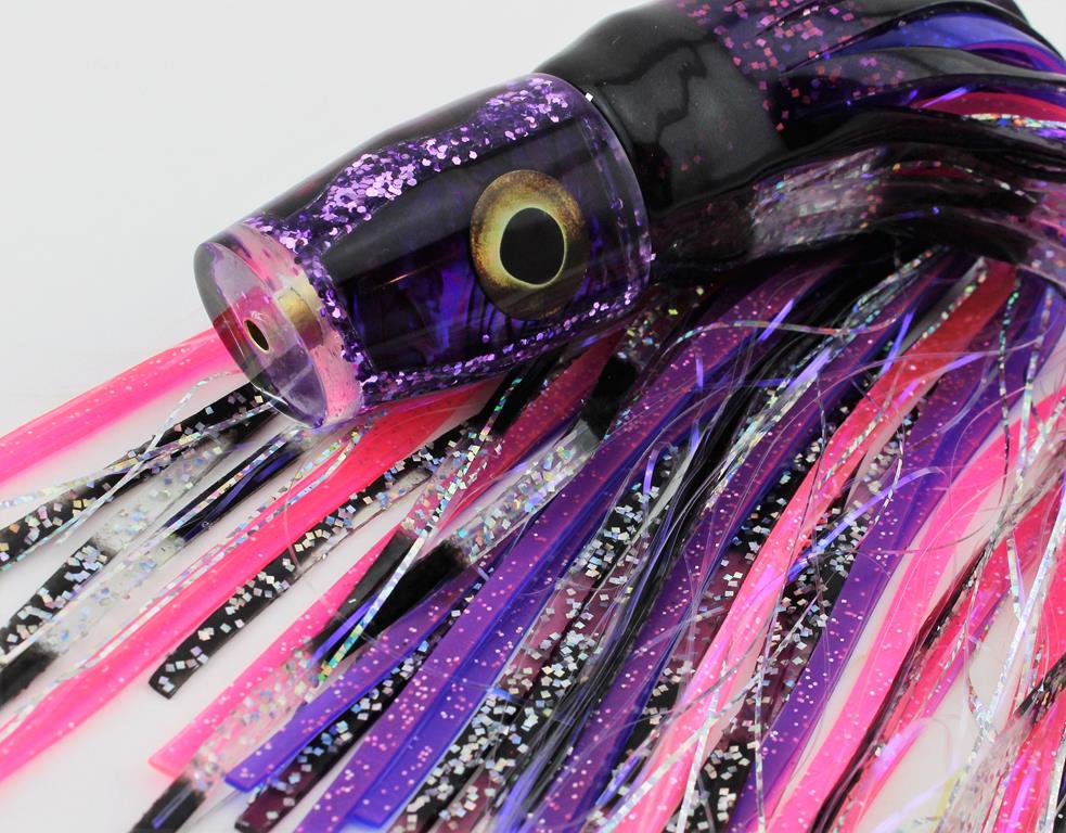 9" Flashy Purple Paua Skipjack with Flashabou