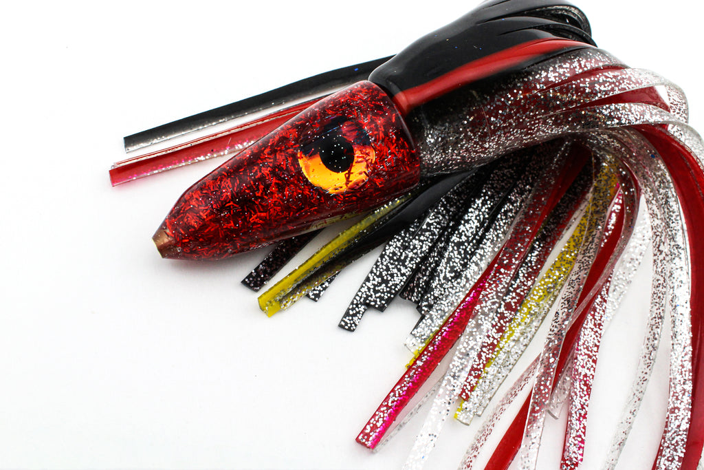 7" Flashy Red Spitfire in Black and Red Skirts