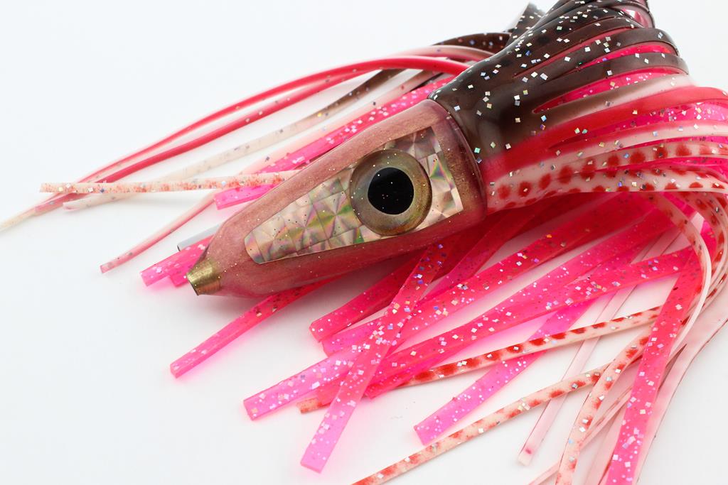 7" Spitfire Pink/Gold GLOW Squid with Pakula Outer