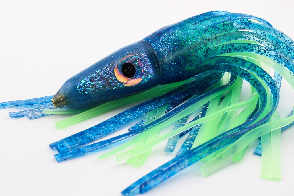 Aqua Glow 7" Spitfire with Lime Glow Combo