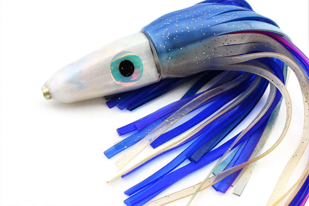 7" Pearly White 'Shell Effect' Spitfire in Electric Salmon