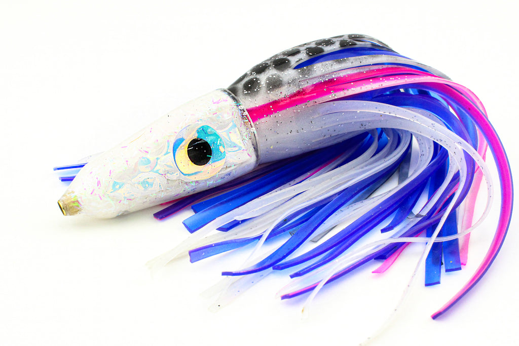7" White Spitfire with Dragon Skin and Yozuri Skirts
