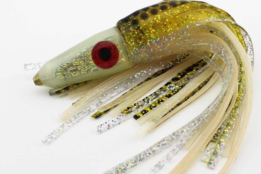 White 7" Spitfire with Golden Baitfish Combo