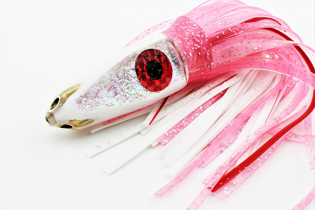 White Jezebel (9" Jetted Bullet) in Electric Boobs Skirt Combo